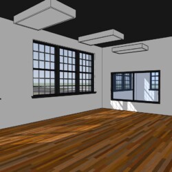 Basic main room (3D model)