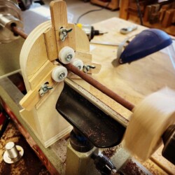 Completed mini steady rest