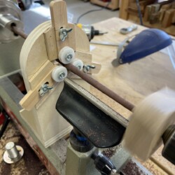 Completed mini steady rest